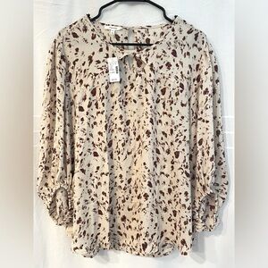 Maurices Cut Out Peasant Blouse